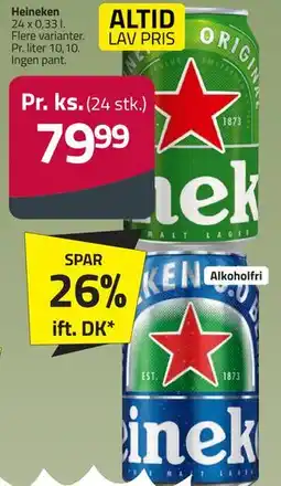 Fleggaard Heineken tilbud