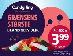 Fleggaard CandyKing BLAND SELV SLIK tilbud