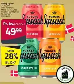 Fleggaard Tuborg Squash tilbud