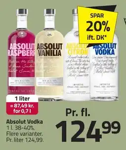 Fleggaard Absolut Vodka tilbud