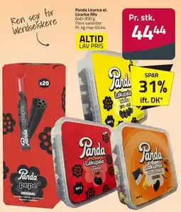 Fleggaard Panda Licorice el. Licorice Mix tilbud