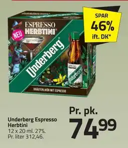 Fleggaard Underberg Espresso Herbtini tilbud