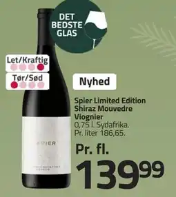Fleggaard Spier Limited Edition Shiraz Mouvedre Viognier tilbud