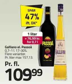 Fleggaard Galliano el. Passoã tilbud