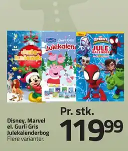 Fleggaard Disney, Marvel el. Gurli Gris Julekalenderbog tilbud