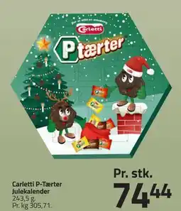 Fleggaard Carletti P-Tærter Julekalender tilbud