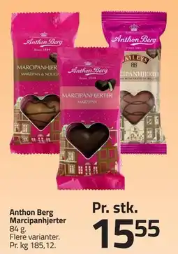Fleggaard Anthon Berg Marcipanhjerter tilbud