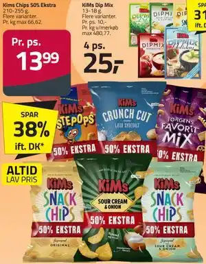 Fleggaard Kims Chips 50% Ekstra tilbud