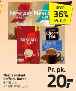 Fleggaard Nestlé Instant Kaffe el. Kakao tilbud