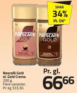Fleggaard Nescafé Gold el. Gold Crema tilbud
