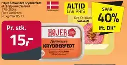 Fleggaard Højer Schweizer Krydderfedt el. 3-Stjernet Salami tilbud