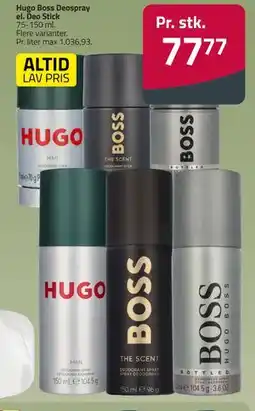 Fleggaard Hugo Boss Deospray el. Deo Stick tilbud