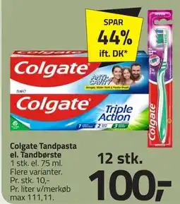 Fleggaard Colgate Tandpasta el. Tandbørste tilbud