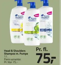 Fleggaard Head & Shoulders Shampoo m. Pumpe tilbud
