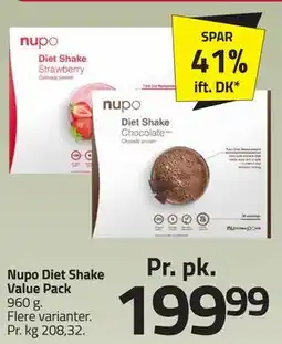 Fleggaard Nupo Diet Shake Value Pack tilbud