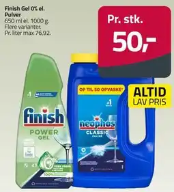 Fleggaard Finish Gel 0% el. Pulver tilbud