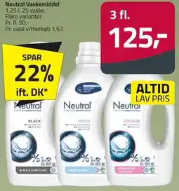 Fleggaard Neutral Vaskemiddel tilbud