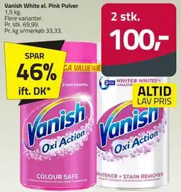 Fleggaard Vanish White el. Pink Pulver tilbud