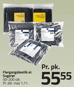 Fleggaard Flergangsbestik el. Sugerør tilbud