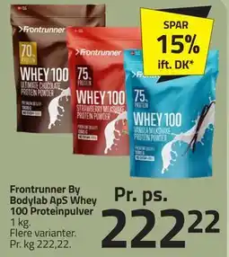 Fleggaard Frontrunner By Bodylab ApS Whey 100 Proteinpulver tilbud