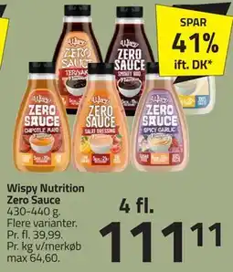 Fleggaard Wispy Nutrition Zero Sauce tilbud