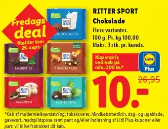 RITTER SPORT Chokolade