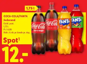 COCA-COLA / FANTA Sodavand (1,75 L)