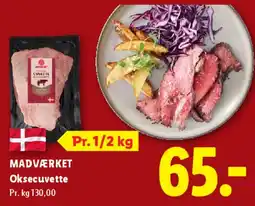 Lidl MADVÆRKET Oksecuvette tilbud
