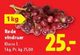 Lidl Røde vindruer tilbud