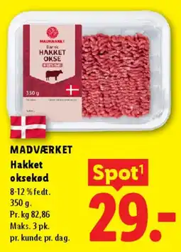 Lidl Hakket oksekød tilbud