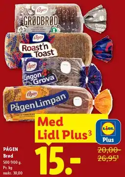 Lidl Pågen Brød tilbud