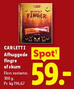Lidl CARLETTI Afhuggede fingre af skum tilbud