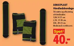 Lidl Sensiplast Håndledsbandage tilbud