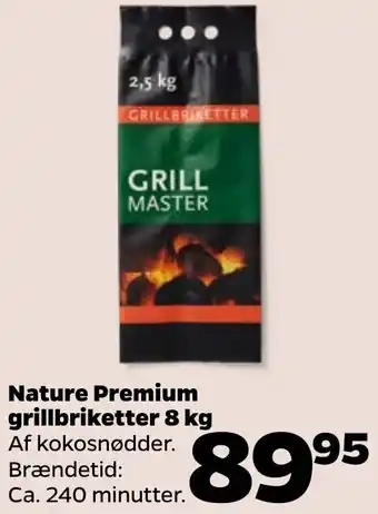 Netto Nature Premium Grillbriketter 8 Kg tilbud