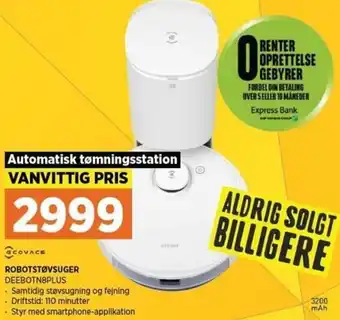 Power Robotstøvsuger DEEBOTN8PLUS tilbud