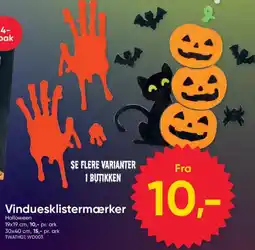 BigDollar Vinduesklistermærker Halloween tilbud
