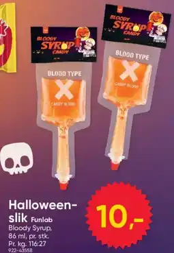 BigDollar Funlab Halloween-slik tilbud