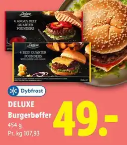 Lidl DELUXE Burgerbøffer tilbud