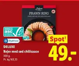 Lidl DELUXE Rejer med sød chilisauce tilbud
