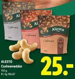 Lidl ALESTO Cashewnødder tilbud