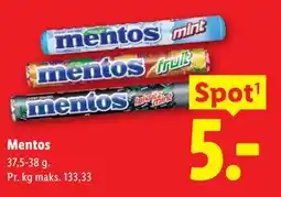 Lidl Mentos tilbud