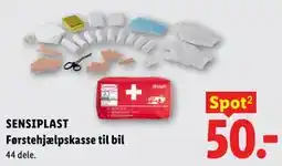 Lidl SENSIPLAST Førstehjælpskasse til bil tilbud