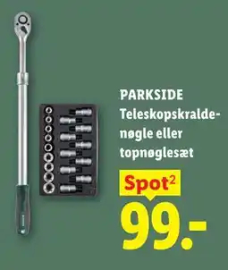 Lidl PARKSIDE Teleskopskraldenøgle eller topnøglesæt tilbud