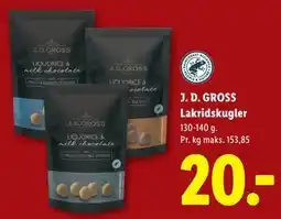 Lidl J. D. GROSS Lakridskugler tilbud