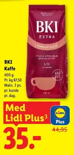 Lidl BKI Kaffe, App-pris tilbud