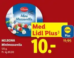 Lidl MILBONA Minimozzarella, App-pris tilbud