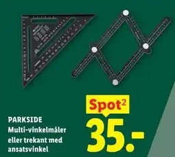 Lidl PARKSIDE Multi-vinkelmåler eller trekant med ansatsvinkel tilbud