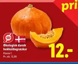 Lidl Økologisk dansk hokkaidogræskar tilbud