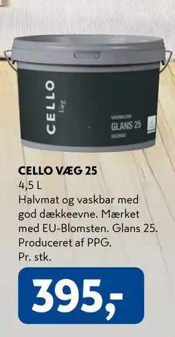 Davidsen CELLO VÆG 25 tilbud