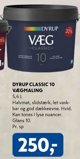 Davidsen DYRUP CLASSIC 10 VÆGMALING tilbud